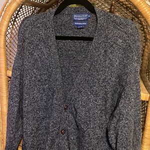 Pendleton navy wool cardigan